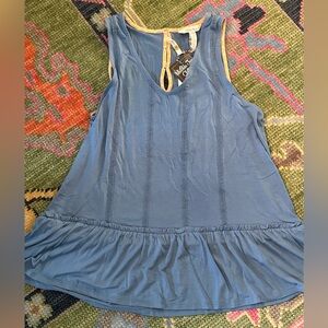 Matilda Jane Small Halle Women’s sleeveless ruffled hem tank. New with tags.